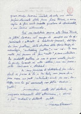 Carta de Erasmo Recami Mario Schenberg