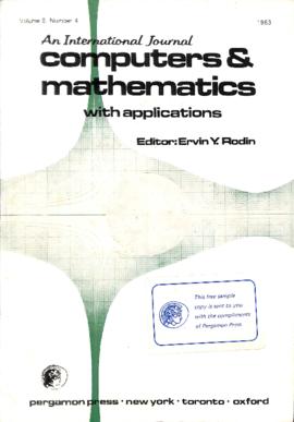 Revista Computers &amp; Mathematics with Applications, 1983