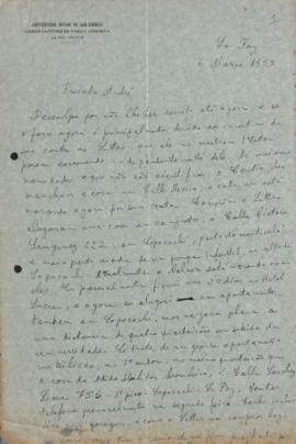 Carta de Georges Schwachheim a Andrea Wataghin