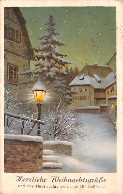 Cartão de Natal de L. X. Nepomuceno a Mario Schenberg