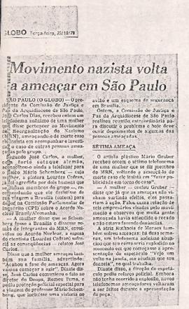 Recorte do jornal O Globo, 23 out. 1979