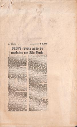 Recorte do jornal O Globo, 19 out. 1979