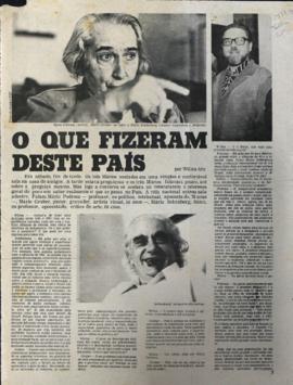 Recorte do jornal Folha de S. Paulo, [1978 -1979]