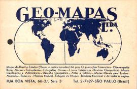Carta comercial da empresa Geo-Mapas Ltda