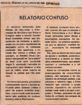 Recorte do jornal Opinião, Manaus, 07 jun. 1980