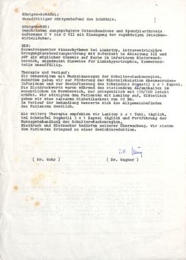 Carta de Dr. Wagner e Dr. Rohr a Mario Schenberg