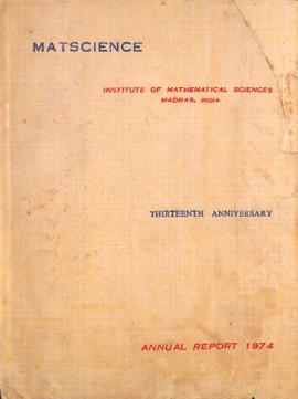 Relatório anual do Institute of Mathematical Sciences