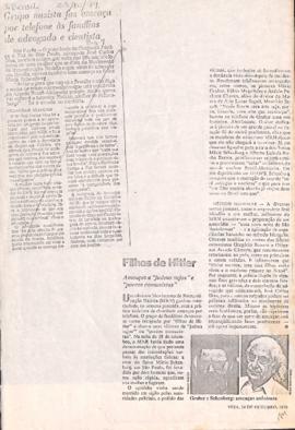 Recortes do Jornal do Brasil, 23 out. 1979 e da revista Veja, 24 out. 1979