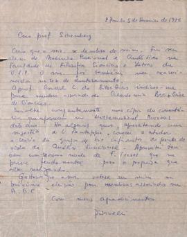 Carta de Domingos Pisanelli a Mario Schenberg