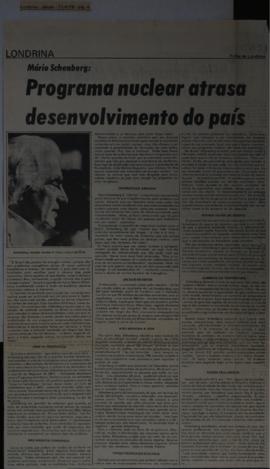 Recorte do jornal Folha de Londrina, 21 abr. 1979