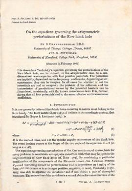 On the equations governing the axisymmetric perturbations of the Kerr black hole