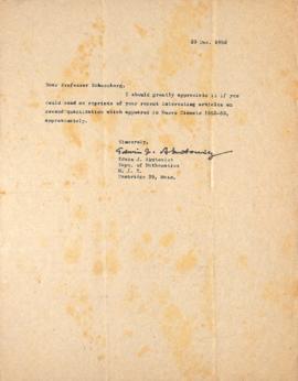 Carta de Edwin J. Akutowicz a Mario Schenberg