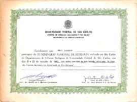 Certificado de membro convidado da Mesa Redonda