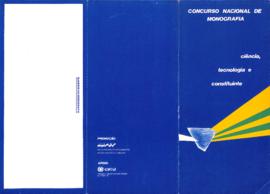 Folder do Concurso Nacional de Monografia – Ciência, Tecnologia e Constituinte