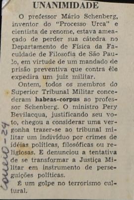 Recorte de jornal Correio da Manhã, 24 mar. 1965