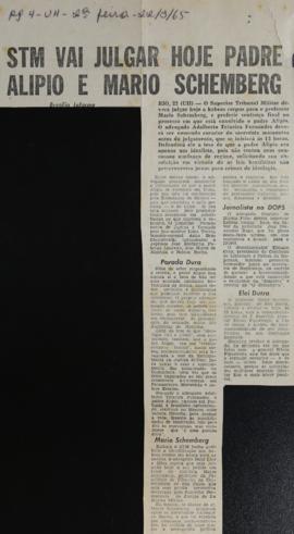 Recorte do jornal Última Hora, 22 mar. 1965