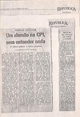 Recortes do jornal República, 24 out. 1979