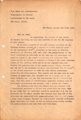 Carta de Hans Albert Meyer (Jean) e Georges Schwachheim a T. Gráf