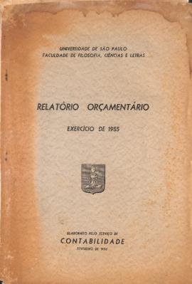 Relatório Orçamentário do exercício de 1955 da FFCL