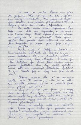 Carta de Clesia Augusta de Faveri Brandão a Mario Schenberg