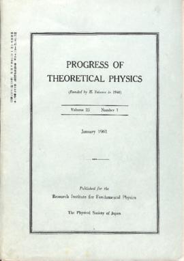 Revista Progress of Theoretical Physics. V. 25, nº 1
