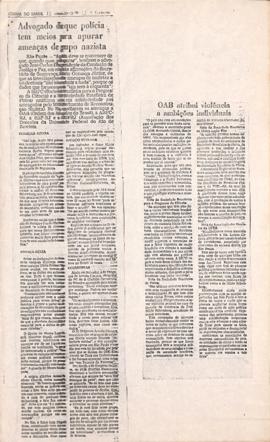 Recortes do Jornal do Brasil, 20 out. 1979
