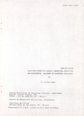 Notas de Física CBPF, 1984