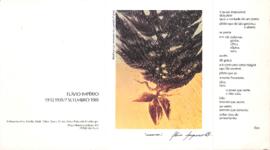 Cartão de Homenagem a Flávio Império