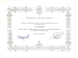 Diploma de medalha do mérito
