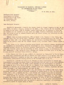 Carta de Arthur H. Compton a Gleb Wataghin