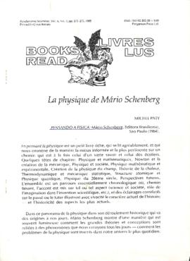 La physique de Mário Schenberg