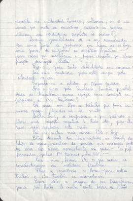 Carta de Rosângela Antunes Batista a Mario Schenberg