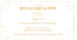 Convite da Rex Gallery &amp; Sons