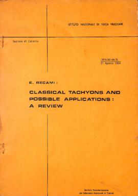 Classical Tachyons and Possible Applications: a Review