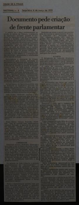 Recorte do jornal Folha de S. Paulo, 06 mar. 1979