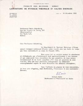 Carta de Roland Omnès a Mario Schenberg