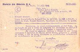 Informe de Banco do Brasil a Paulus Aulus Pompéia