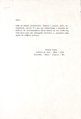 Carta de Sante Scaldaferri a Mario Schenberg