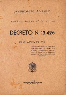 Decreto nº 13.426 de 23 de junho de 1943